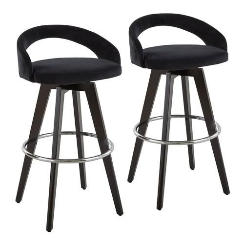 Grotto Upholstered 30" Fixed-height Barstool - Set Of 2